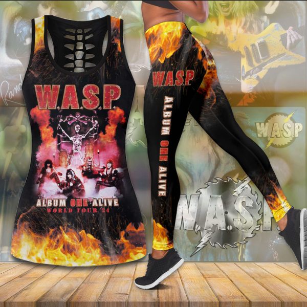 W.A.S.P. Hollow Tank Top Leggings - HOATT 7160