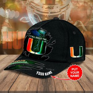 Personalized Miami Hurricanes Football Classic Cap - MAITM 8726