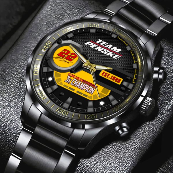 Joey Logano Black Stainless Steel Watch - HOATT 7044