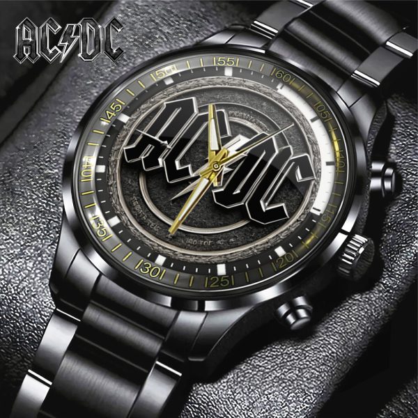 AC/DC Black Stainless Steel Watch - GNE 2022