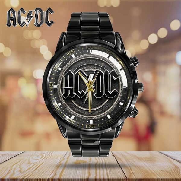 AC/DC Black Stainless Steel Watch - GNE 2022