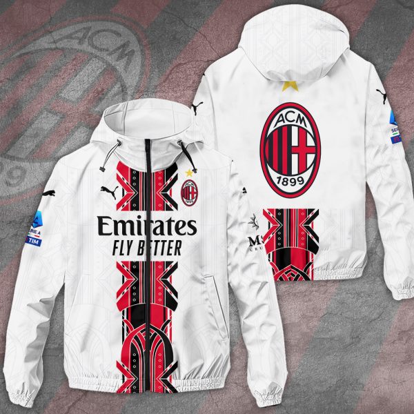 AC Milan 3D Windbreaker Jacket - TANTN 9568