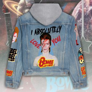 David Bowie Women's Denim Hood Jacket - ANHNV 5625