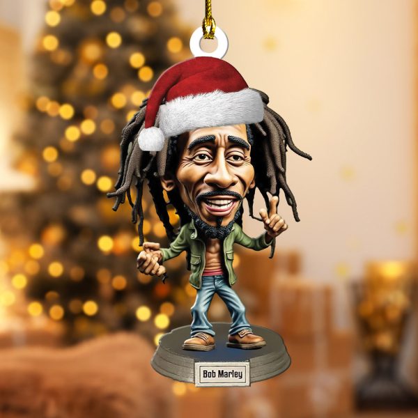 6PCS Bob Marley Custom Shape 2-sided Acrylic Ornament – ANHNV 5628