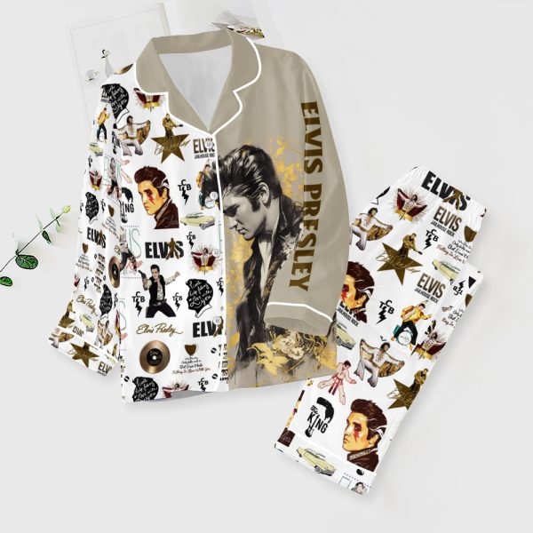 Elvis Presley Button Down Pajamas Set – ANHNV 5652