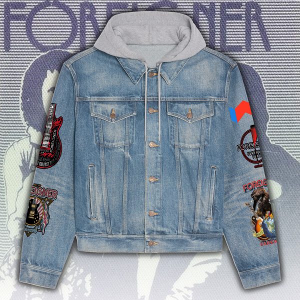 Foreigner Women's Denim Hood Jacket - ANHNV 5670