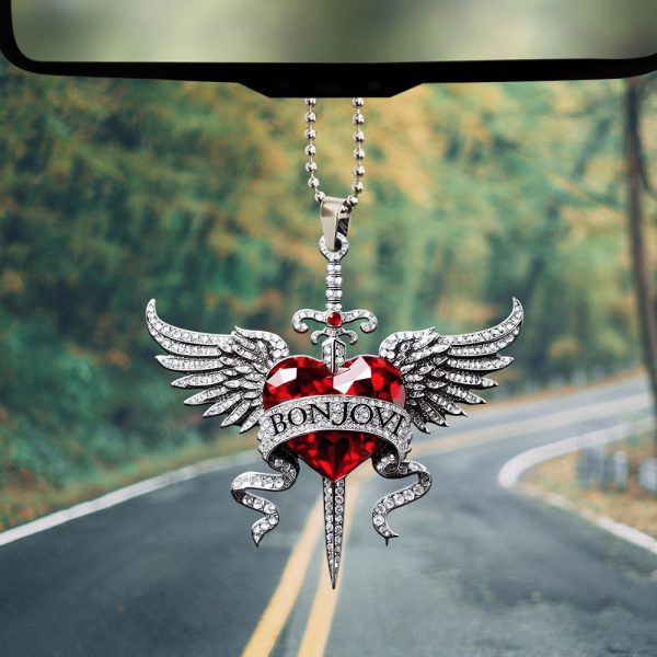 Bon Jovi Custom Shape 2-sided Acrylic Car Ornament - MAITM 8792