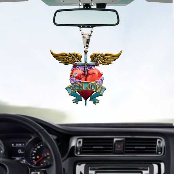 Bon Jovi Custom Shape 2-sided Acrylic Car Ornament - MAITM 8793