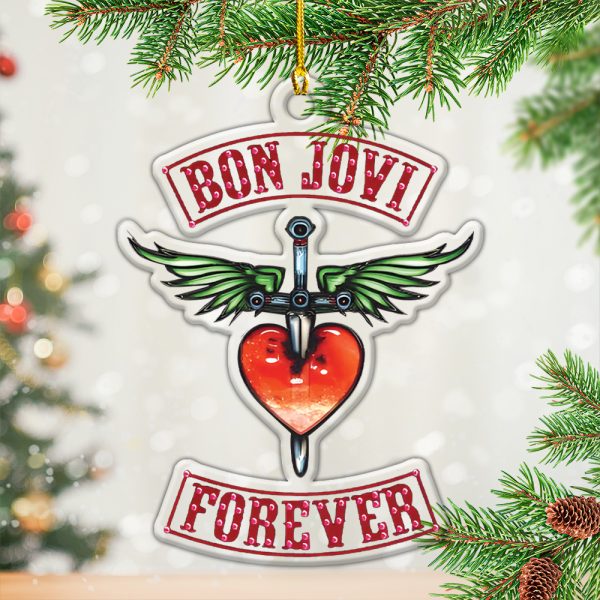 Bon Jovi Custom Shape Clear 1-Sided Acrylic Ornament - HOATT 7293