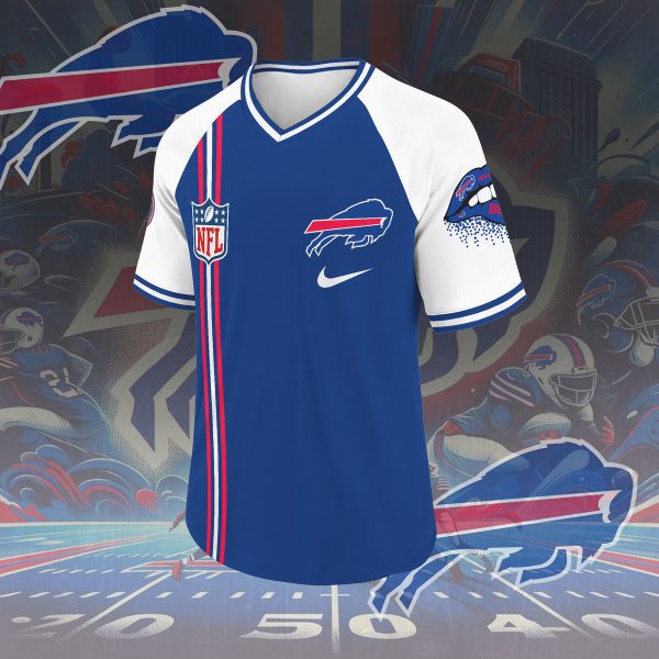 Buffalo Bills Raglan V-neck Jersey - MAITM 8692