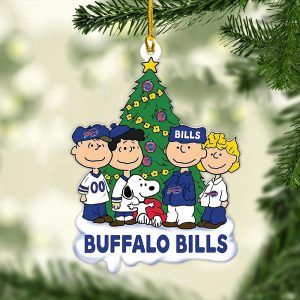 Buffalo Bills x The Peanuts Movie Custom Shape 2-sided Acrylic Ornament - MAITM 8695