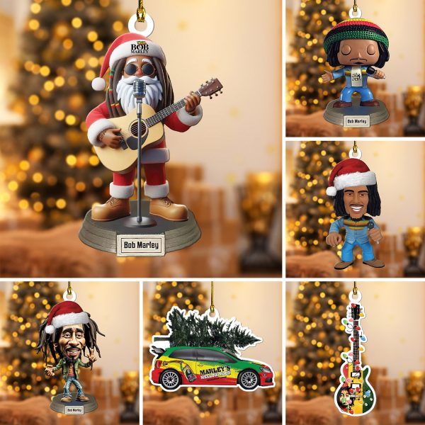 6PCS Bob Marley Custom Shape 2-sided Acrylic Ornament – ANHNV 5628