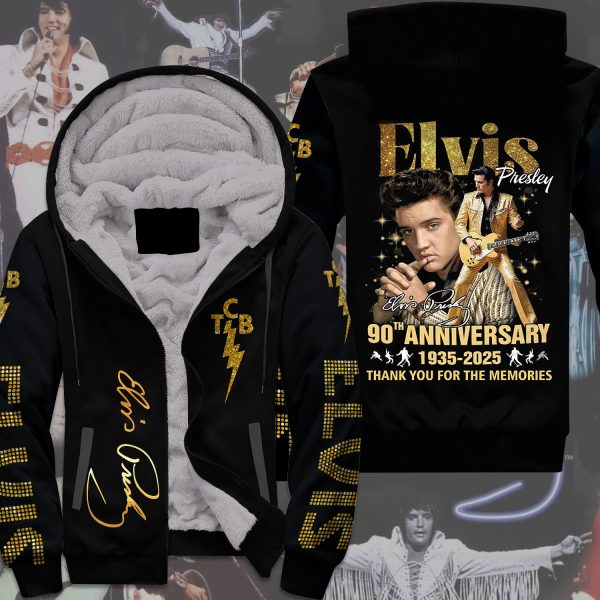 Elvis Presley 3D Fleece Zip Up Hoodie - MAITM 8813