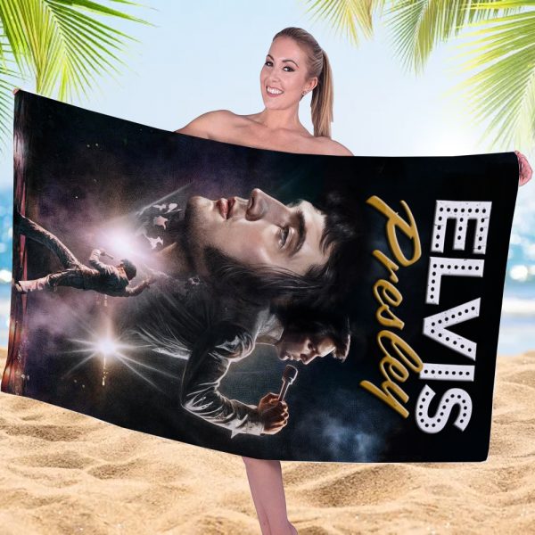 Elvis Presley Rectangle Beach Towel - MAITM 8914