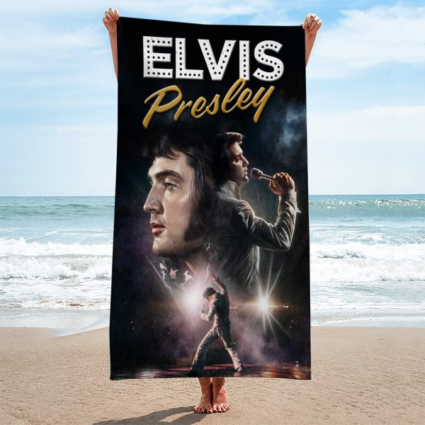 Elvis Presley Rectangle Beach Towel - MAITM 8914