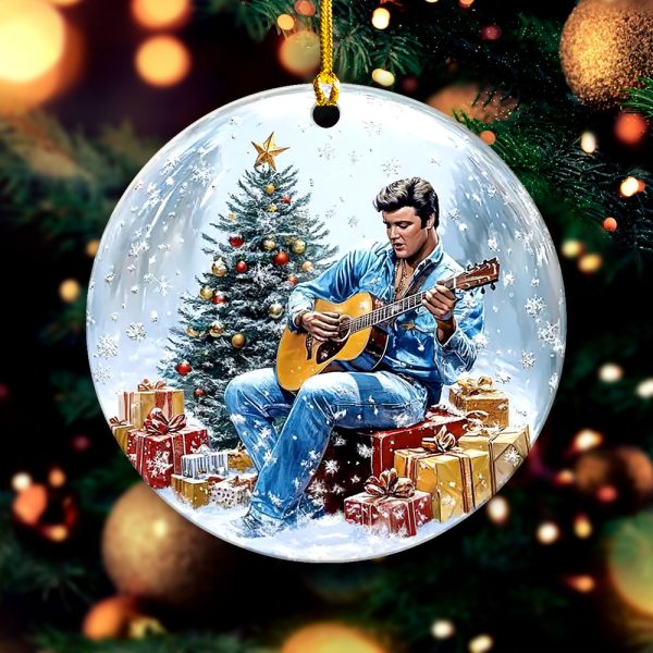 Elvis Presley Fixed Shape 2-sided Acrylic Ornament - VANDH 3912