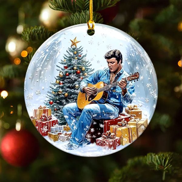 Elvis Presley Fixed Shape 2-sided Acrylic Ornament - VANDH 3912