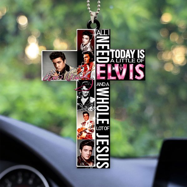 Elvis Presley Custom Shape 1-sided Acrylic Car Ornament - HOATT 7023