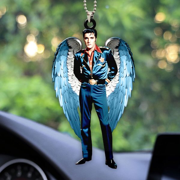 Elvis Presley Custom Shape 2-sided Acrylic Car Ornament - HOATT 6909