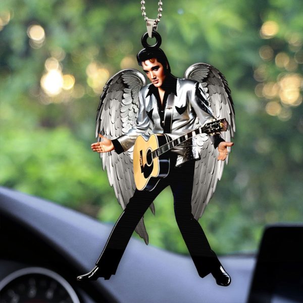 Elvis Presley Custom Shape 2-sided Acrylic Car Ornament - HOATT 7008