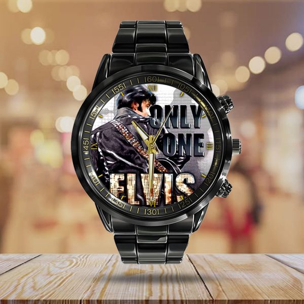 Elvis Presley Black Stainless Steel Watch - GNE 1898