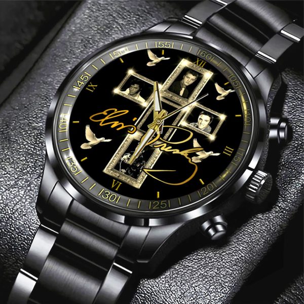 Elvis Presley Black Stainless Steel Watch - GNE 1899