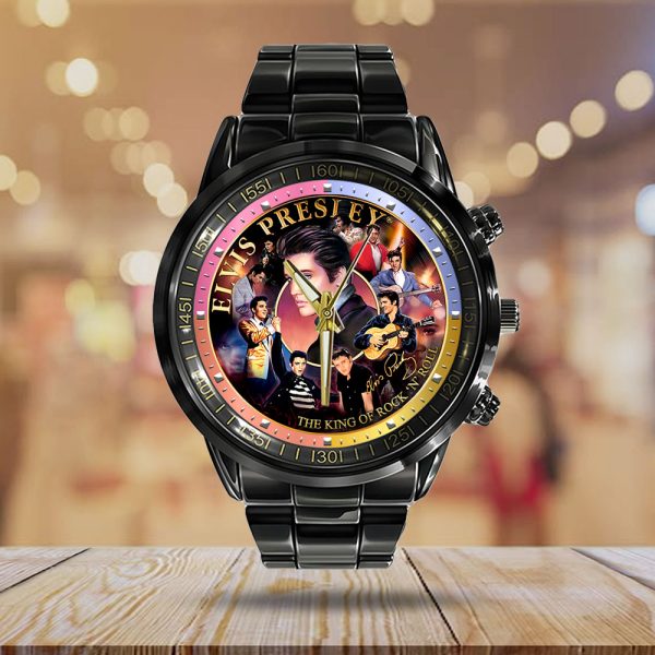 Elvis Presley Black Stainless Steel Watch - GNE 1900