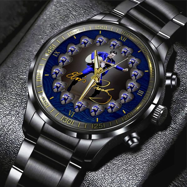 Elvis Presley Black Stainless Steel Watch - GNE 1901