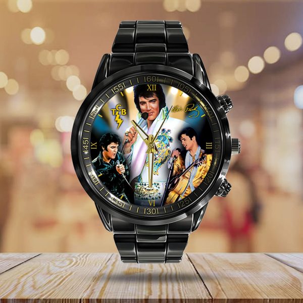 Elvis Presley Black Stainless Steel Watch - GNE 1903