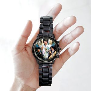 Elvis Presley Black Stainless Steel Watch - GNE 1903