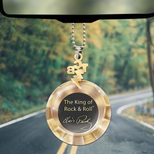 Elvis Presley Custom Shape 2-sided Acrylic Car Ornament - MAITM 8847