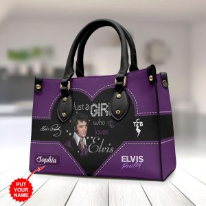 Personalized Elvis Presley Leather HandBag - HOATT 7087