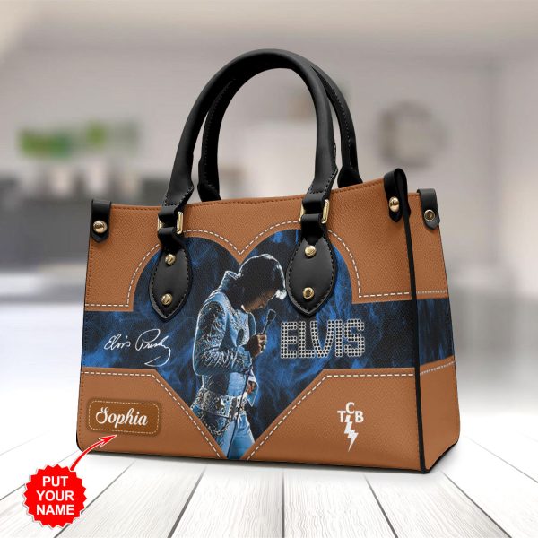 Personalized Elvis Presley Leather HandBag - HOATT 7090