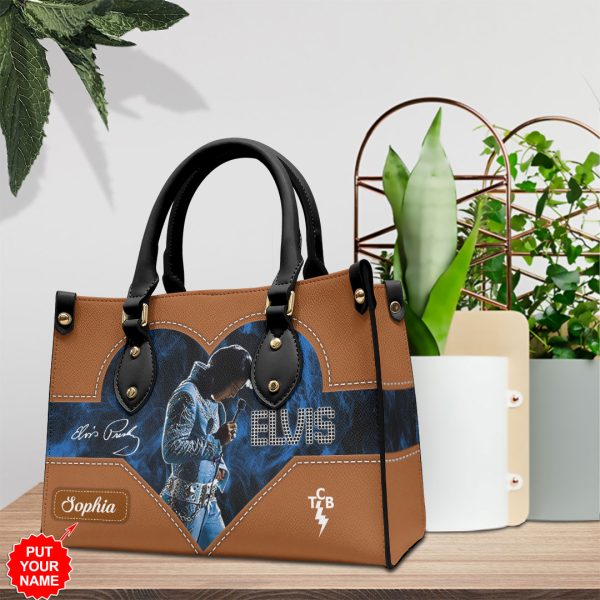 Personalized Elvis Presley Leather HandBag - HOATT 7090