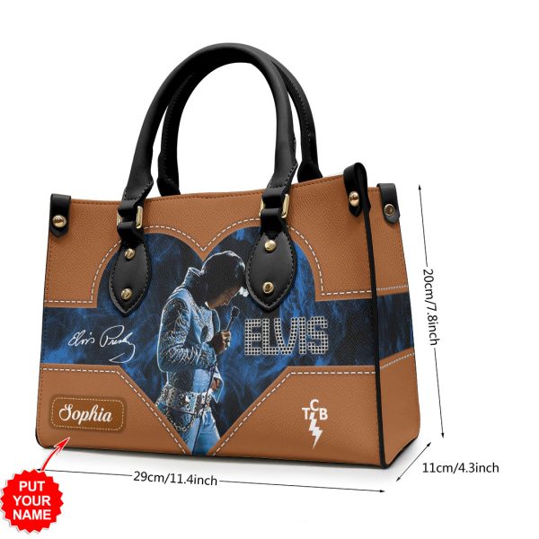 Personalized Elvis Presley Leather HandBag - HOATT 7090