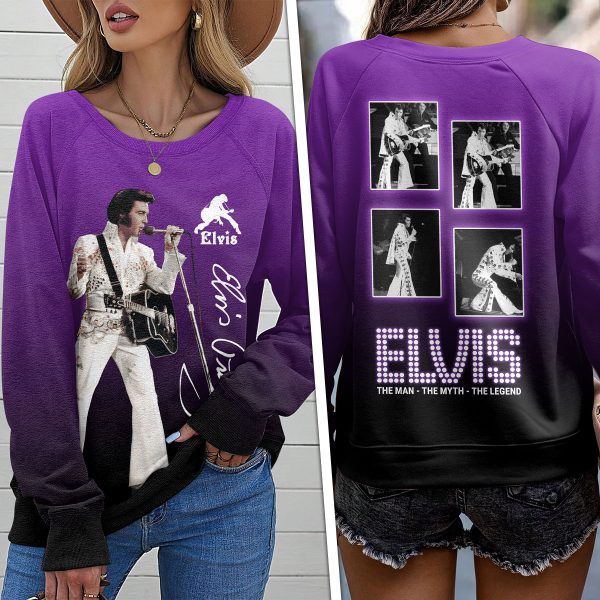 Elvis Presley Round Neck Raglan Sleeve Sweatshirt – HOATT 7049