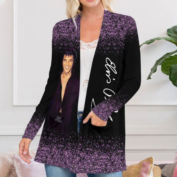 Elvis Presley Women's Patch Pocket Cardigan - HOATT 7010