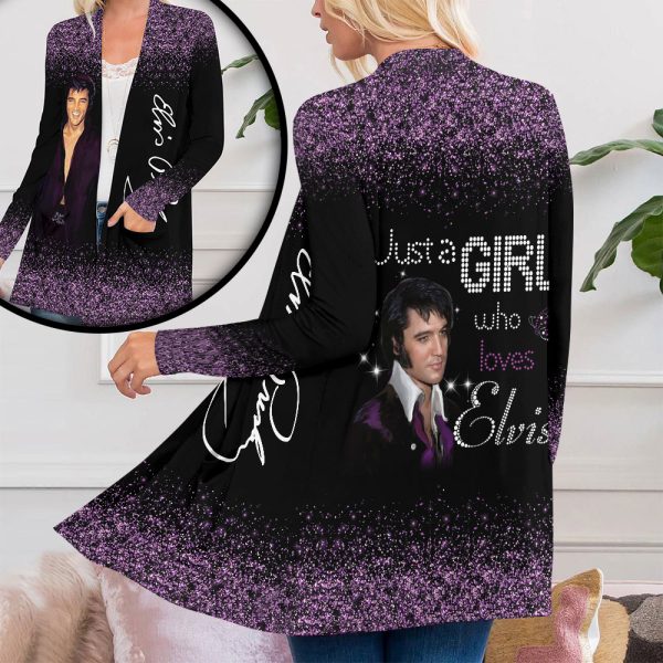 Elvis Presley Women's Patch Pocket Cardigan - HOATT 7010