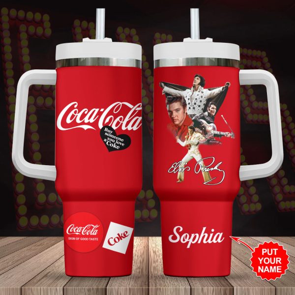 Personalized Elvis Presley x Coca Cola 40oz Stanley Tumbler - VANDH 3887