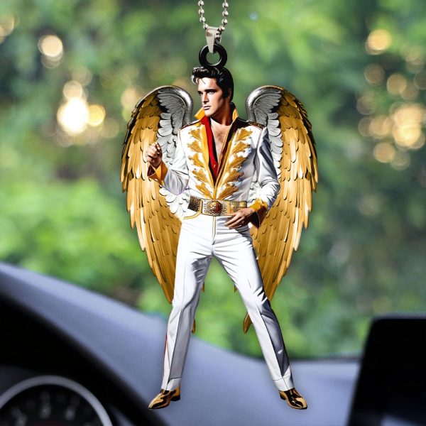 Elvis Presley Custom Shape 2-sided Acrylic Car Ornament - HOATT 6949