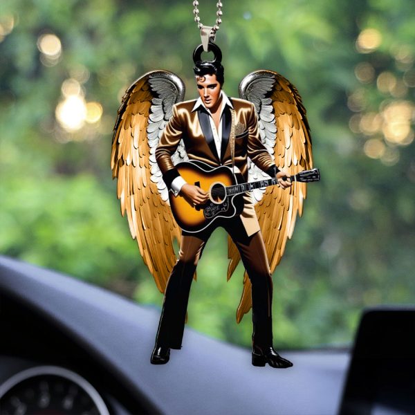 Elvis Presley Custom Shape 2-sided Acrylic Car Ornament - HOATT 6953