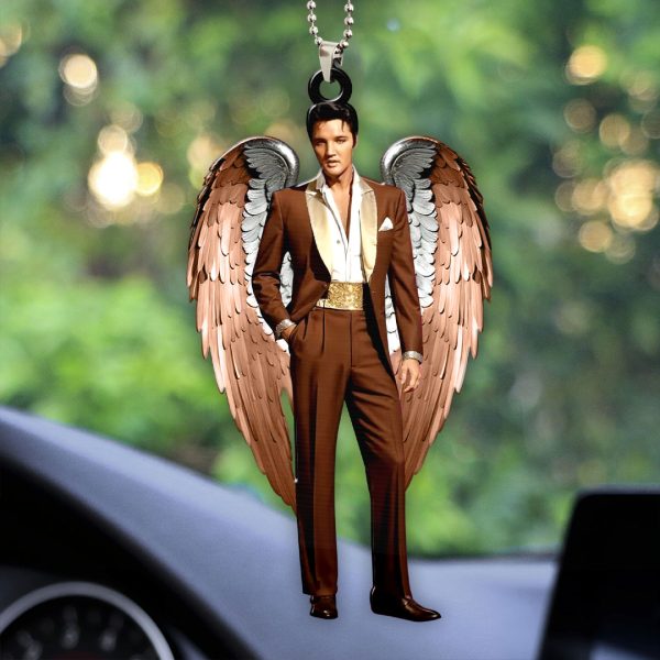 Elvis Presley Custom Shape 2-sided Acrylic Car Ornament - HOATT 6963