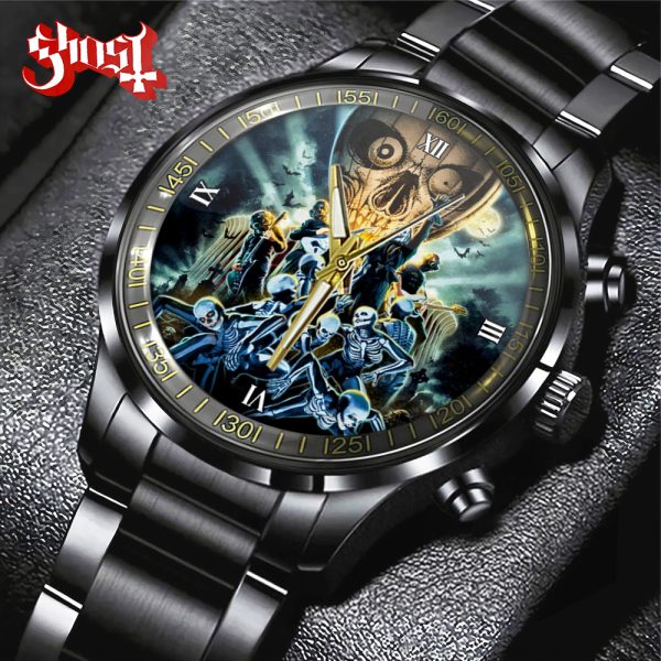 Ghost Band Black Stainless Steel Watch - TANTN 9531