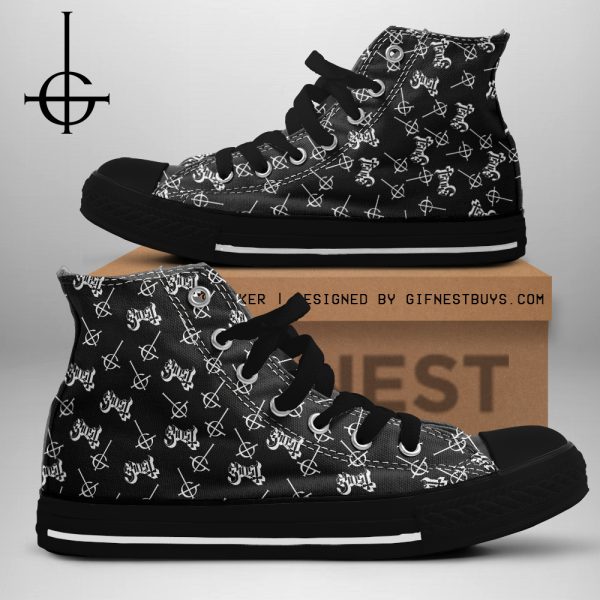 Ghost Band High Top Canvas Shoes - TANTN 9533