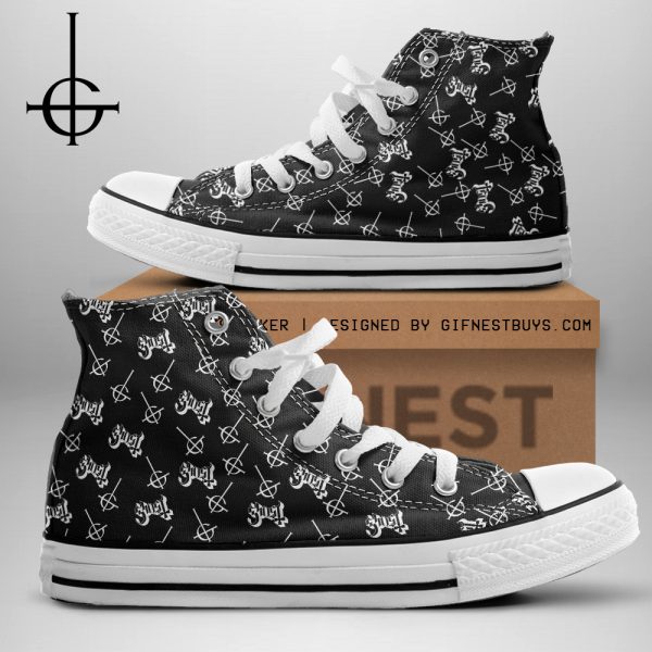 Ghost Band High Top Canvas Shoes - TANTN 9533