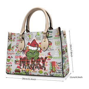 The Grinch Leather HandBag - VANDH 3875