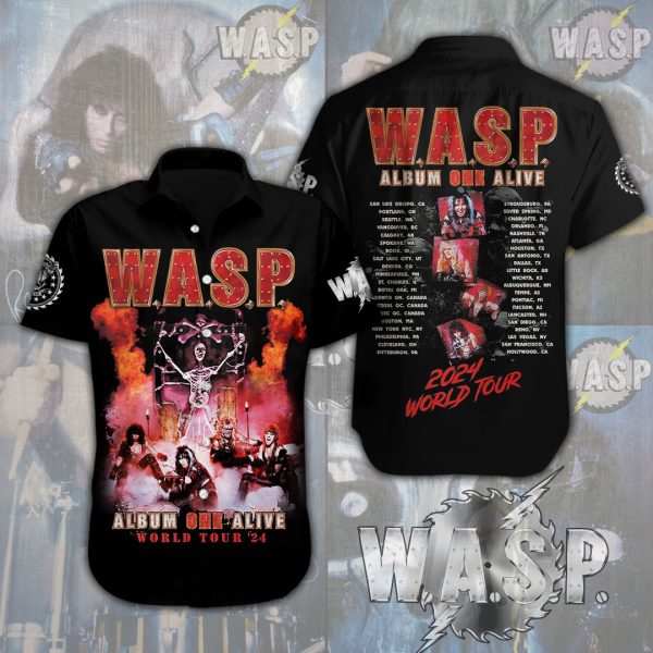 W.A.S.P. Short Sleeve Dress Shirt - HOATT 6977