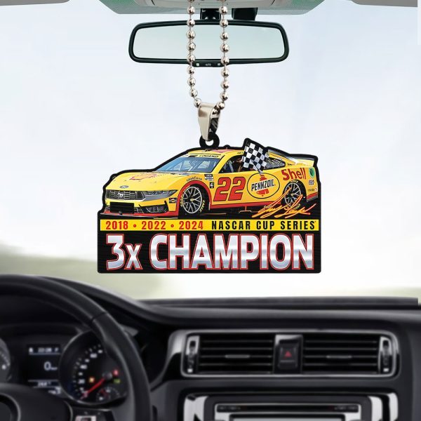 Joey Logano Custom Shape 2-sided Acrylic Car Ornament - TANTN 9326