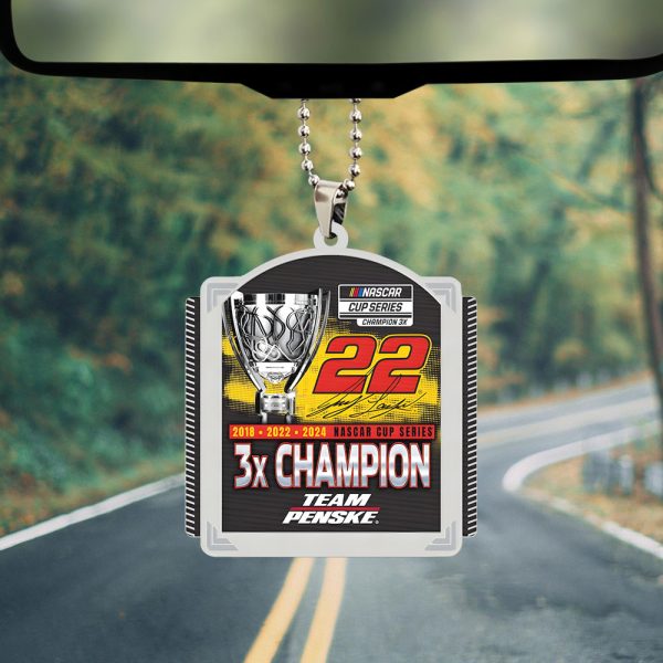 Joey Logano Custom Shape 2-sided Acrylic Car Ornament - TANTN 9328