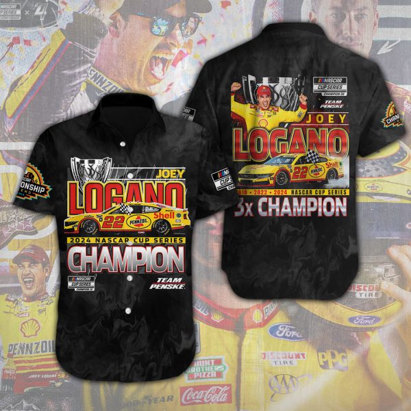 Joey Logano Short Sleeve Dress Shirt - MAITM 8798